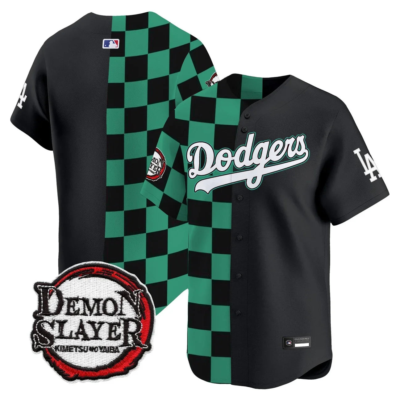 Los Angeles Dodgers x Demon Slayer Vapor Premier Limited Jersey - Stitched