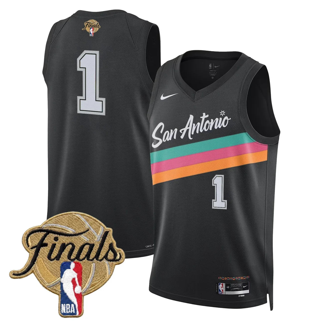 Men's San Antonio Spurs 2026 Finals Swingman Jersey - All Stitched
