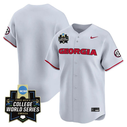 Men's Georgia Bulldogs Baseball 2026 World Series Vapor Premier Limited Jersey - All Stitched