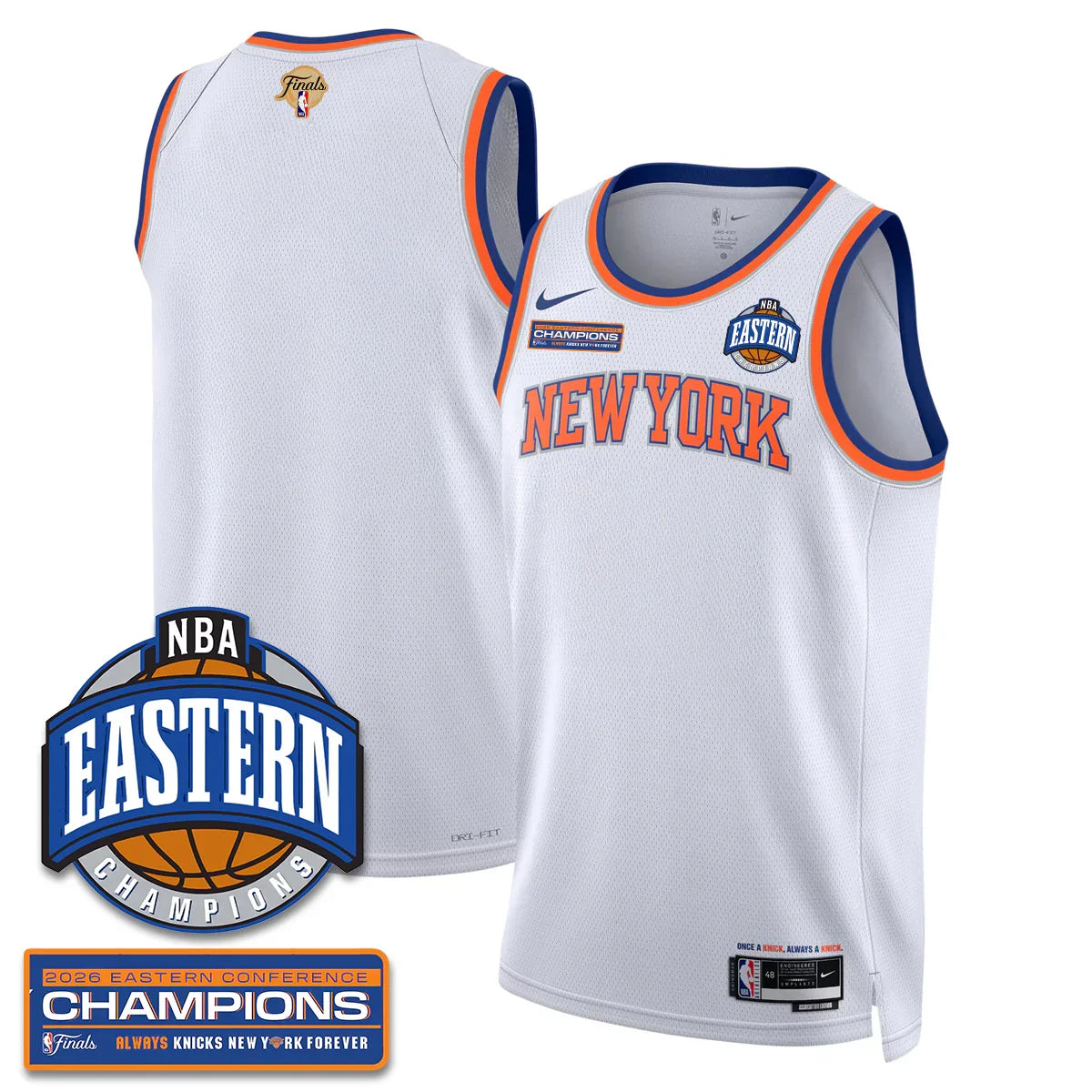 New York Knicks 2026 NBA Eastern Conference Champions Vapor Jersey - Stitched