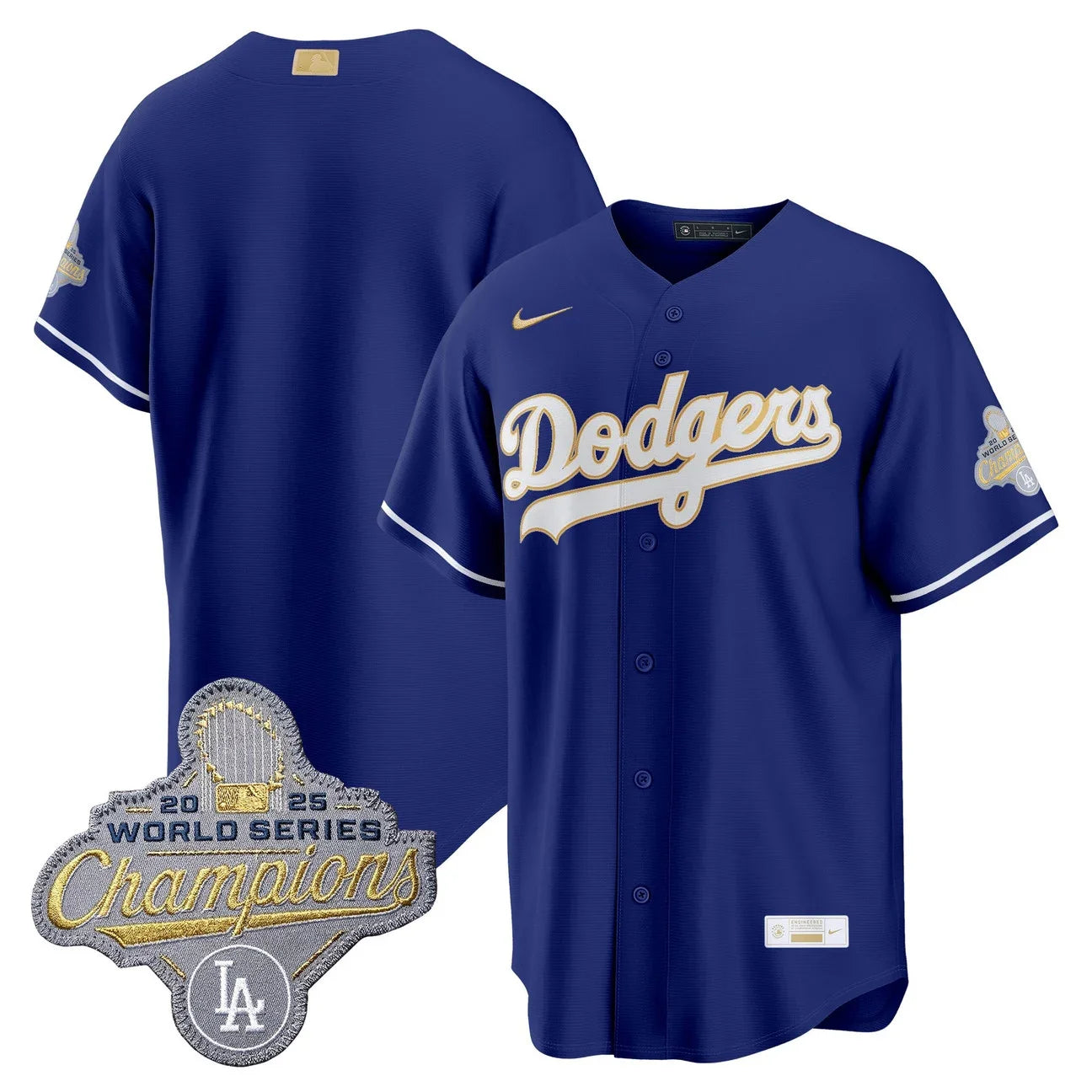 Los Angeles Dodgers "Gold Collection" Premier Limited Jersey - All Stitched -Royal