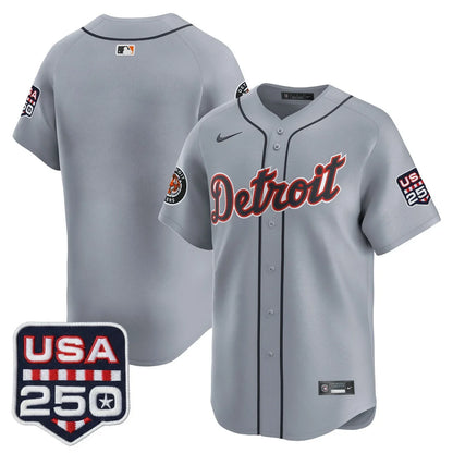 Men's Detroit Tigers USA 250 Fourth of July Vapor Premier Limited Jersey - All Stitched