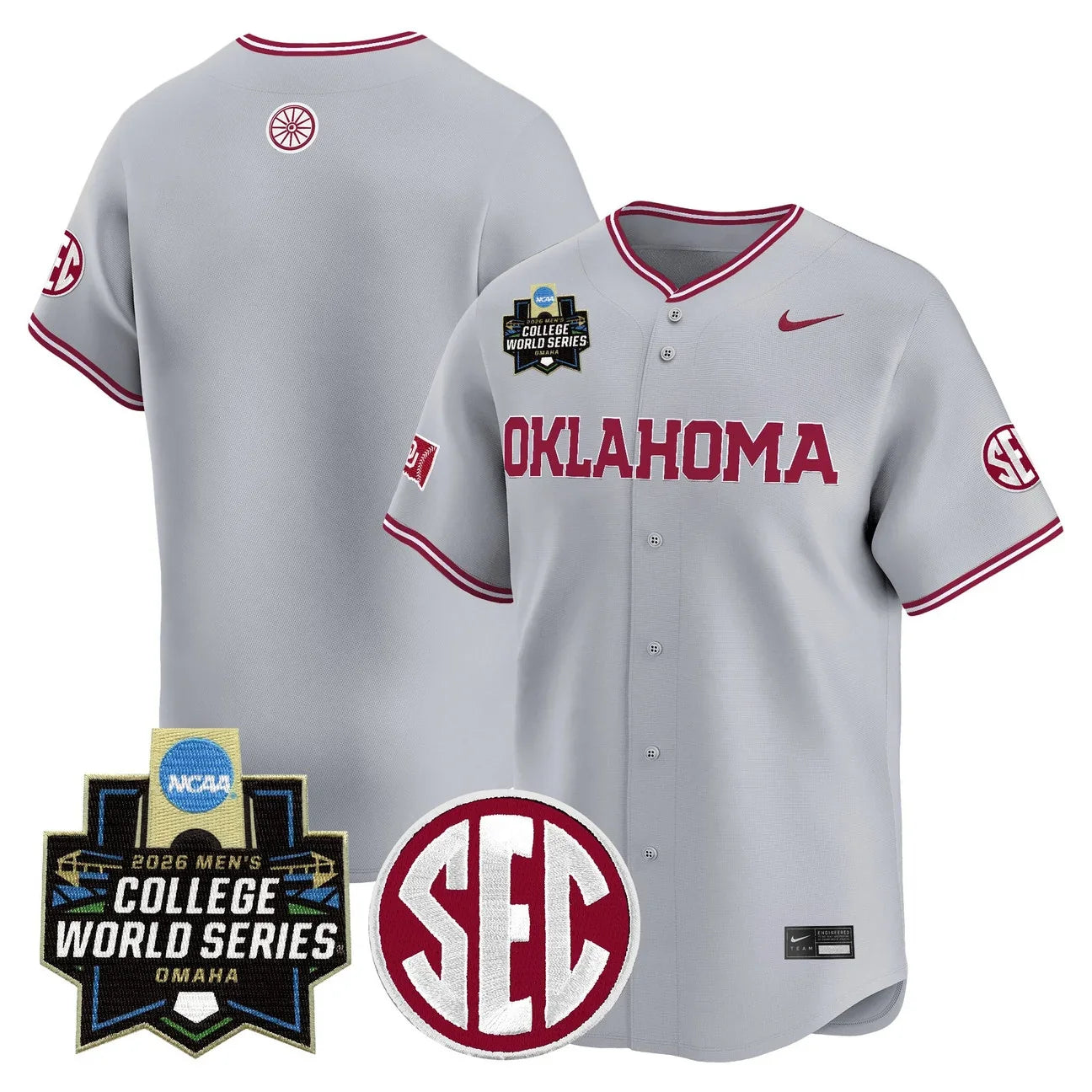 Men's Oklahoma Sooners 2026 World Series Vapor Premier Limited Jersey - All Stitched
