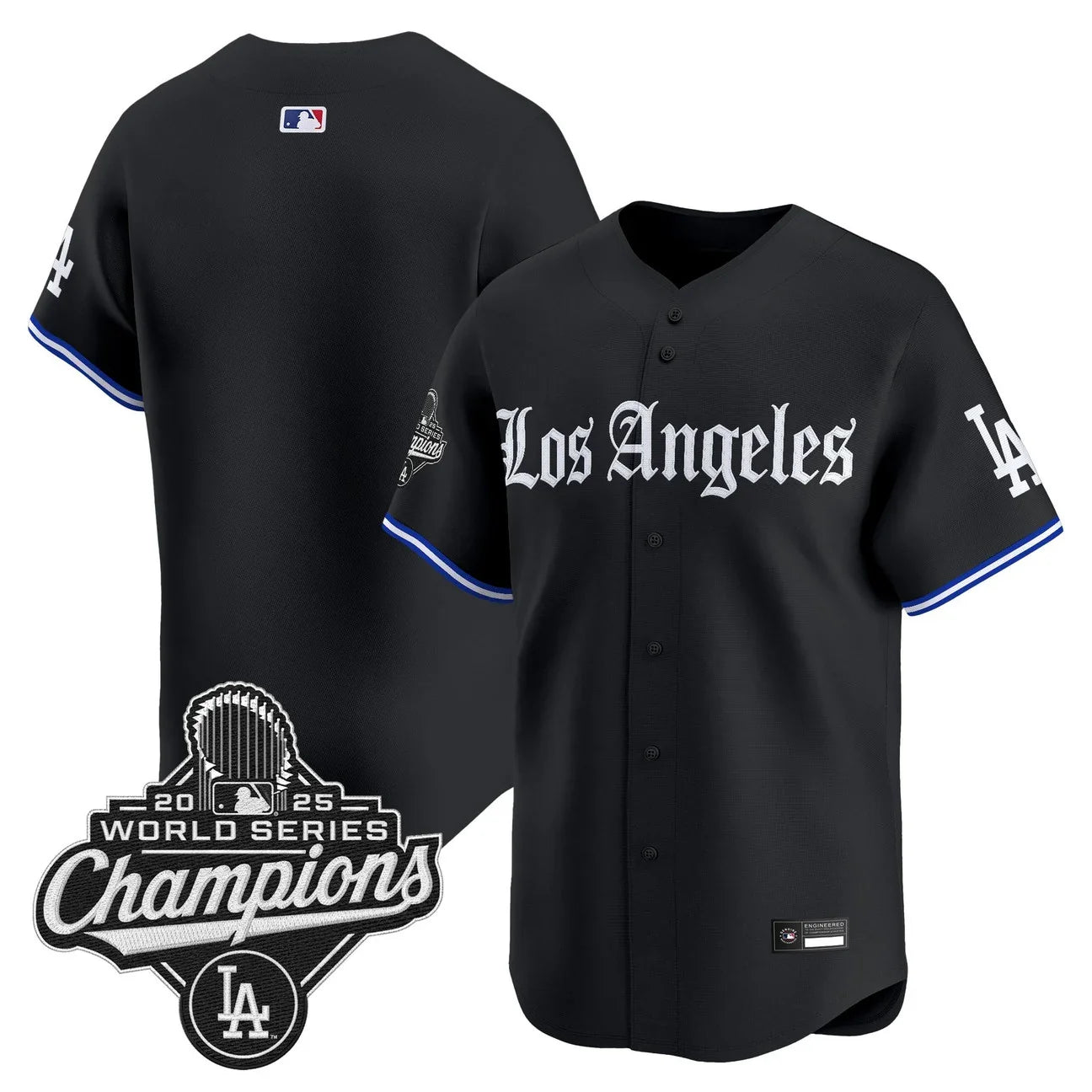 Los Angeles Dodgers "Gothic Edition" Vapor Premier Limited Jersey - All Stitched