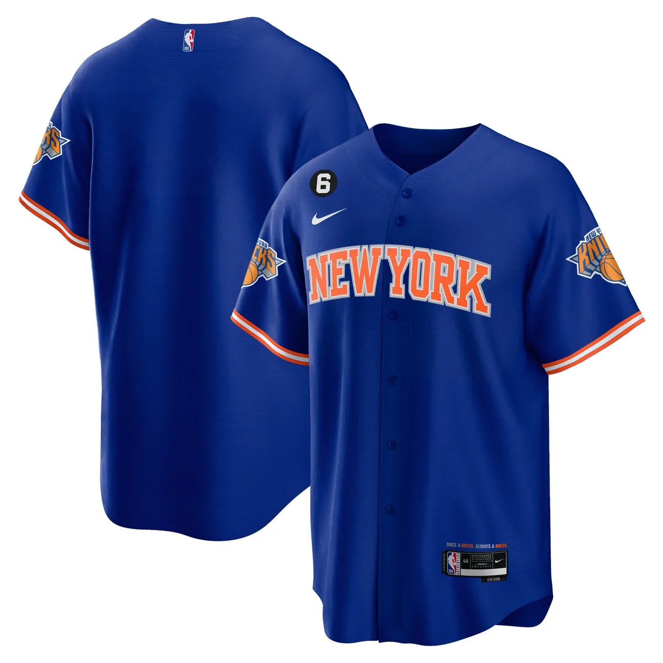 New York Knicks Baseball Jersey - All Stitched