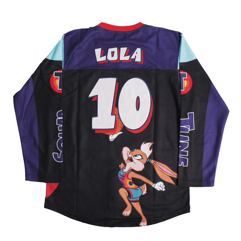 TUNESQUAD LOLA BUNNY HOCKEY JERSEY IN BLACK