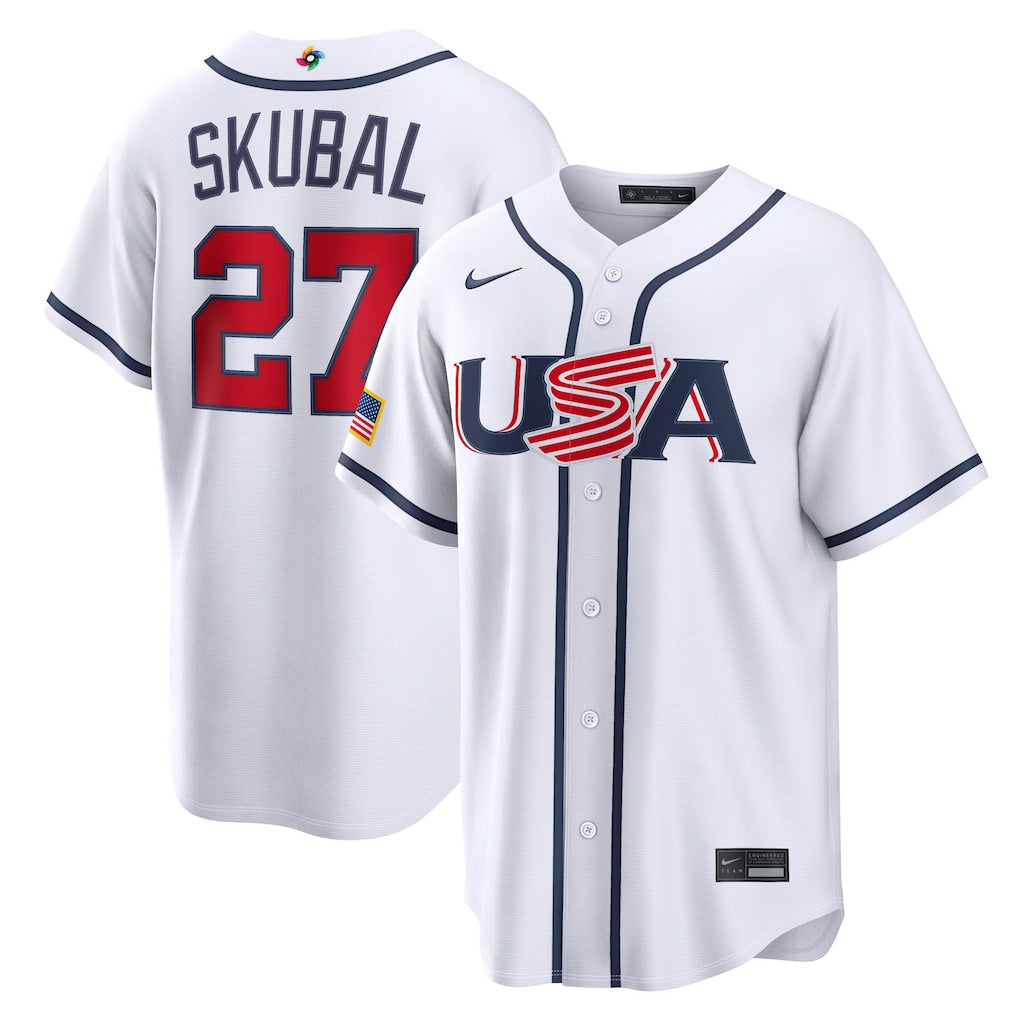 Men‘s 2026 WBC USA Stadium Baseball Jersey – All Stitched