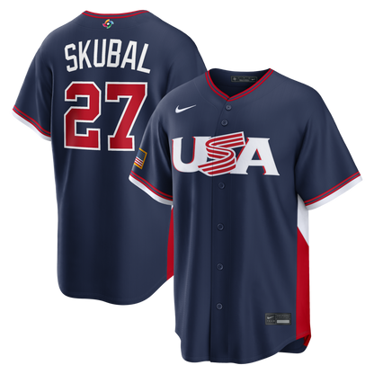 Men‘s 2026 WBC USA Stadium Baseball Jersey – All Stitched