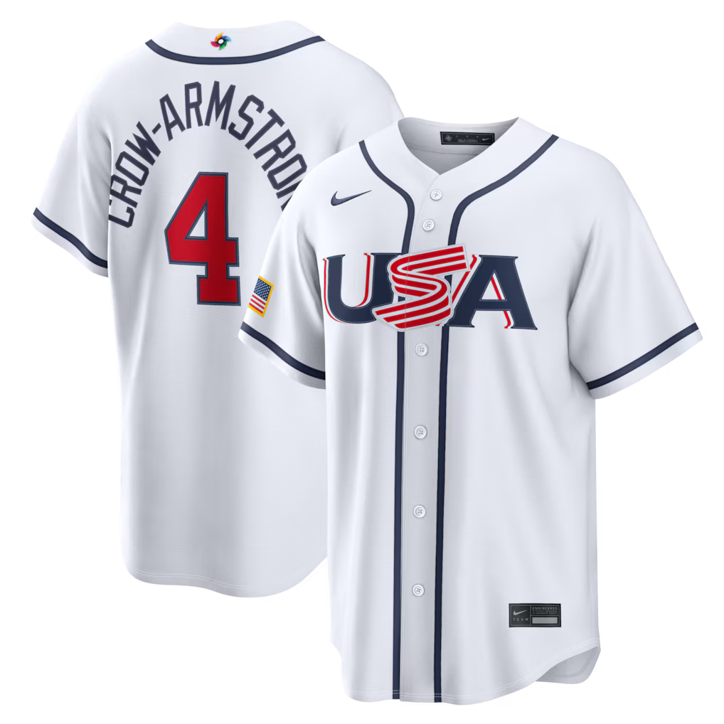 Men‘s 2026 WBC USA Stadium Baseball Jersey – All Stitched