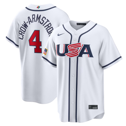 Men‘s 2026 WBC USA Stadium Baseball Jersey – All Stitched