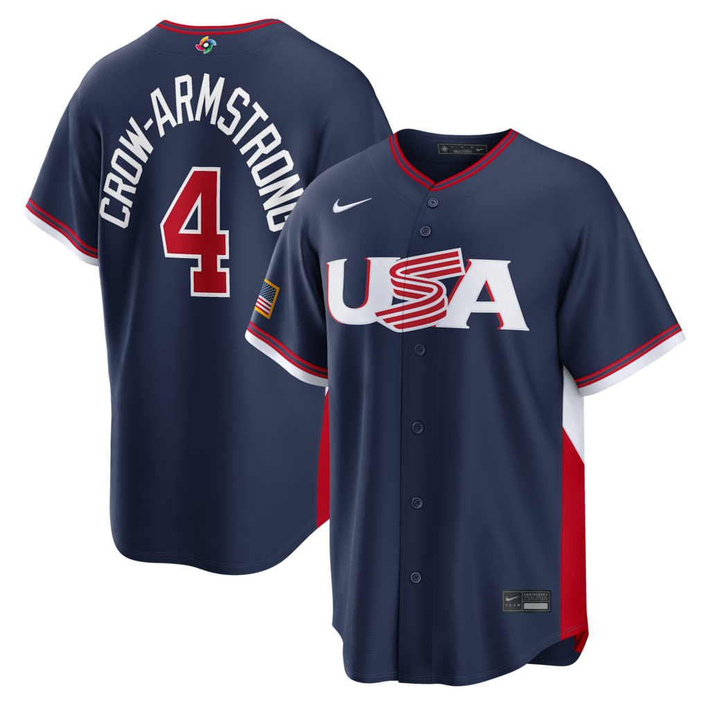 Men‘s 2026 WBC USA Stadium Baseball Jersey – All Stitched