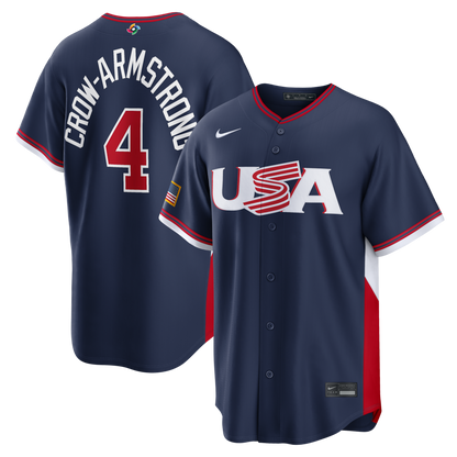 Men‘s 2026 WBC USA Stadium Baseball Jersey – All Stitched