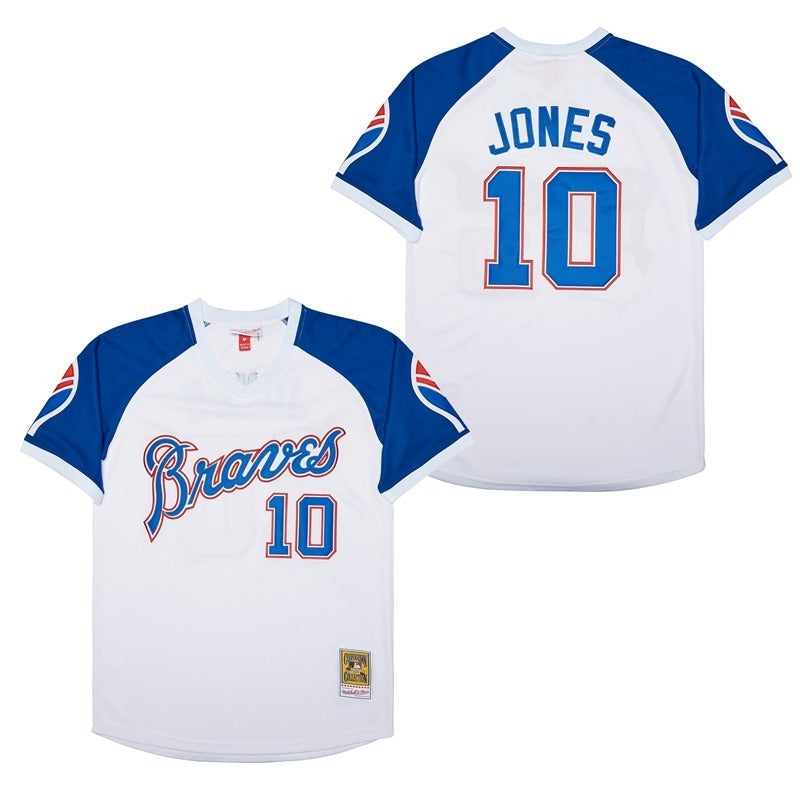 Men's #10 Chipper Jones Atlanta Braves Baseball Jersey