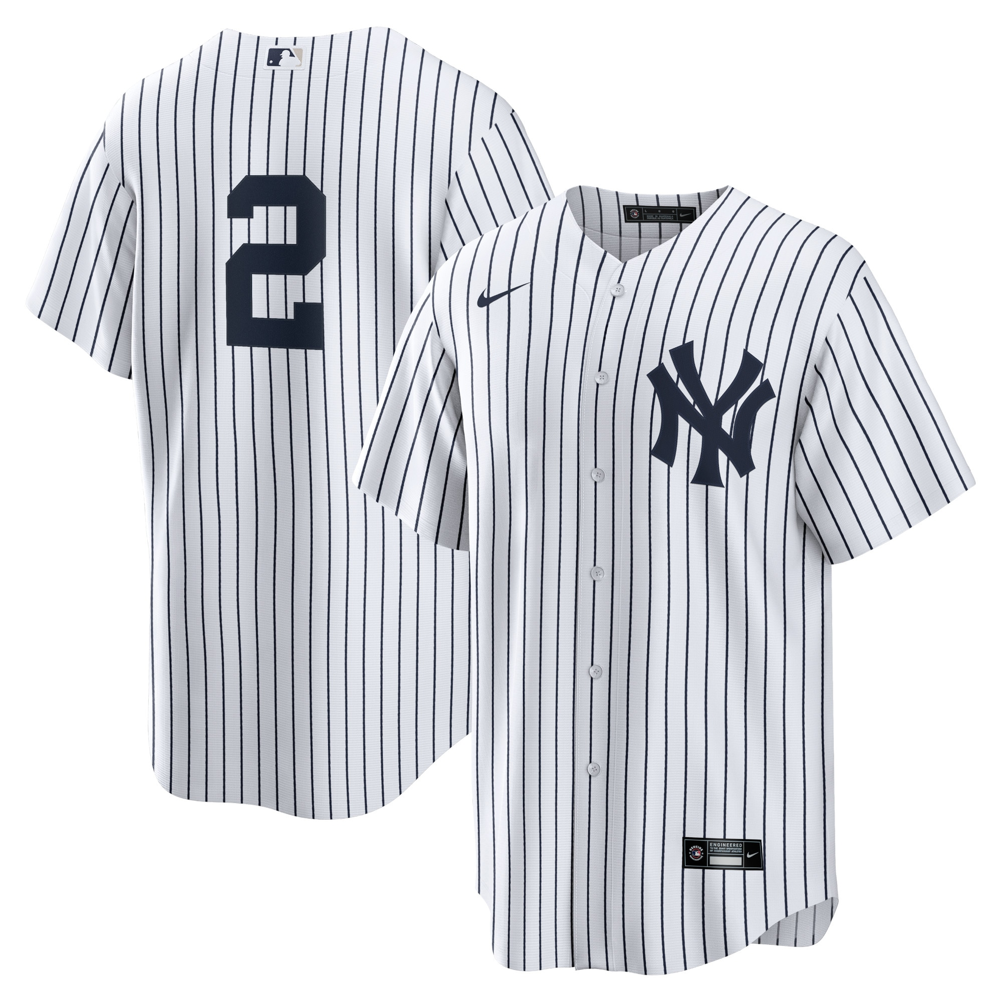 Men's New York Yankees #2 Derek Jeter Baseball Jersey